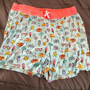 Little sleepies women’s size large pool party shorts